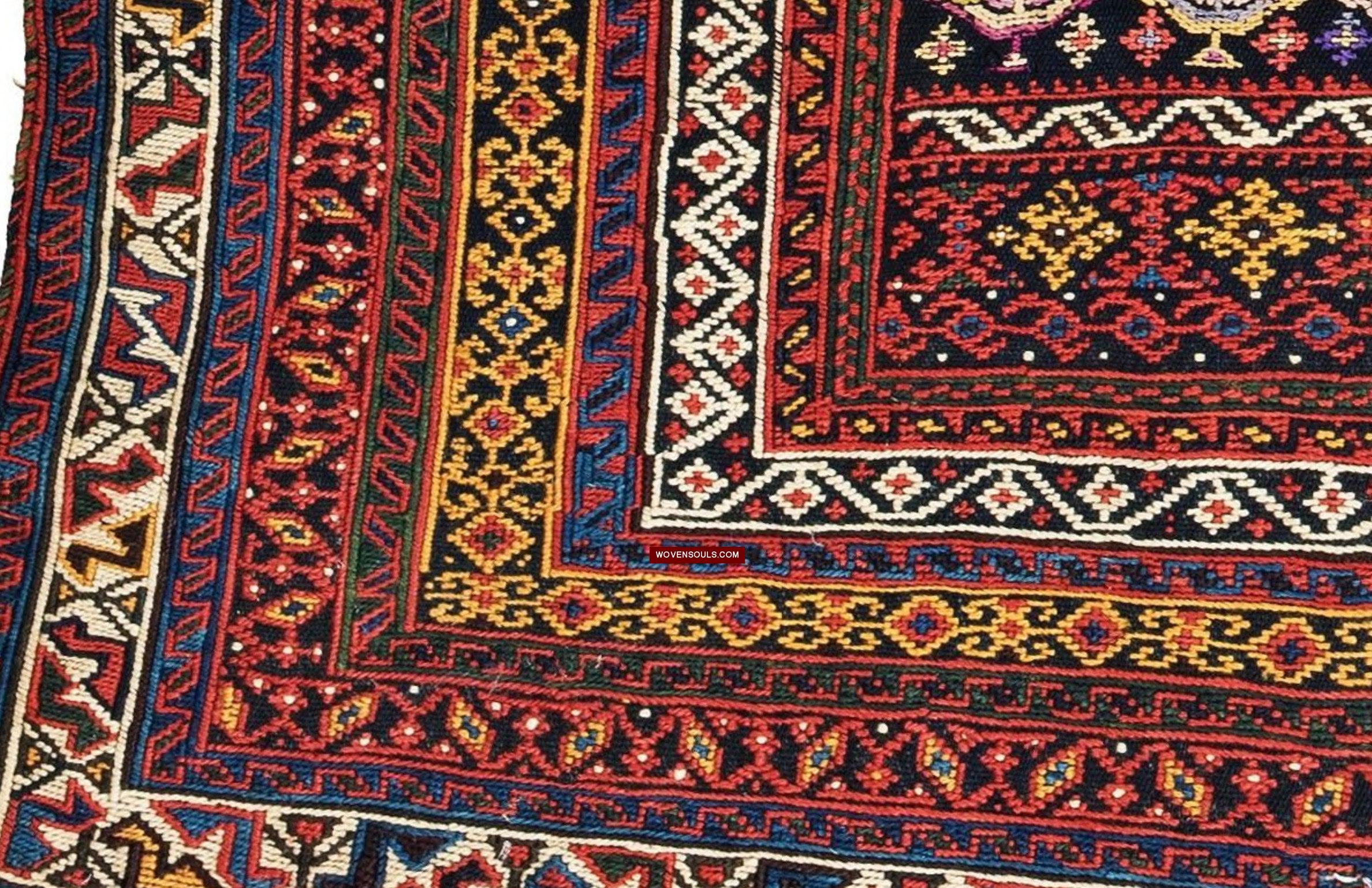 1678 Antique Afshar Soumac Kilim Rug-WOVENSOULS Antique Textiles & Art Gallery