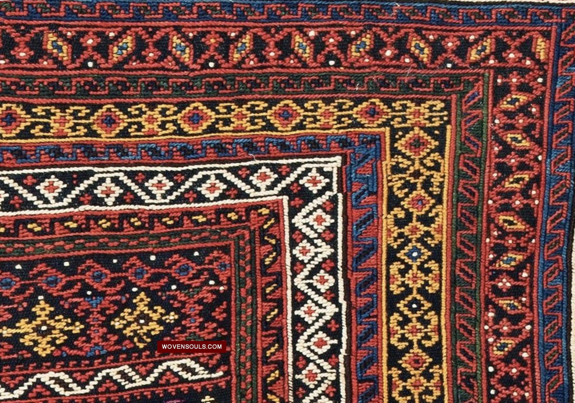 1678 Antique Afshar Soumac Kilim Rug-WOVENSOULS Antique Textiles & Art Gallery