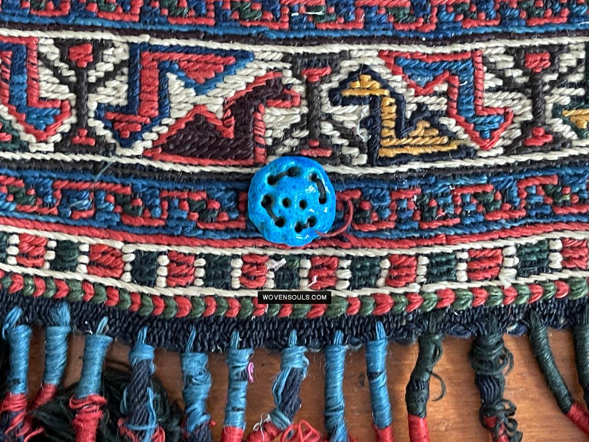 1678 Antique Afshar Soumac Kilim Rug-WOVENSOULS Antique Textiles & Art Gallery