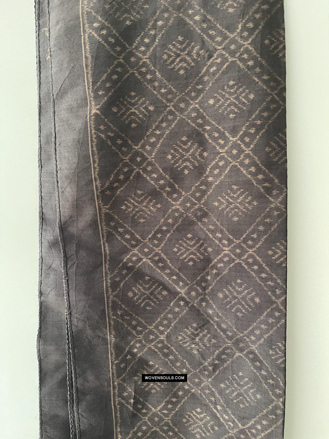 1679 Handwoven Silk Ikat Scarf Shawl-WOVENSOULS Antique Textiles & Art Gallery