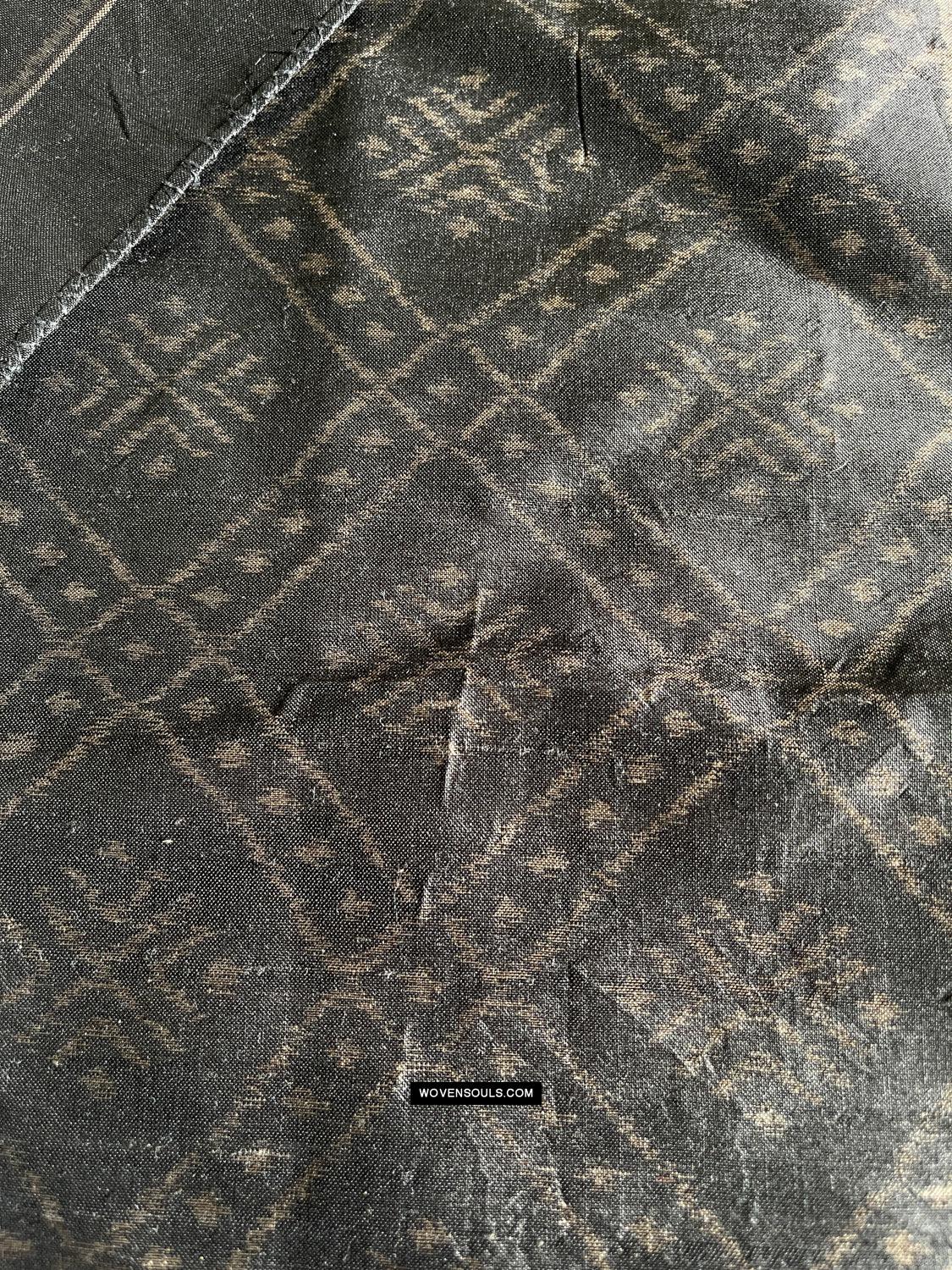 1679 Handwoven Silk Ikat Scarf Shawl-WOVENSOULS Antique Textiles & Art Gallery