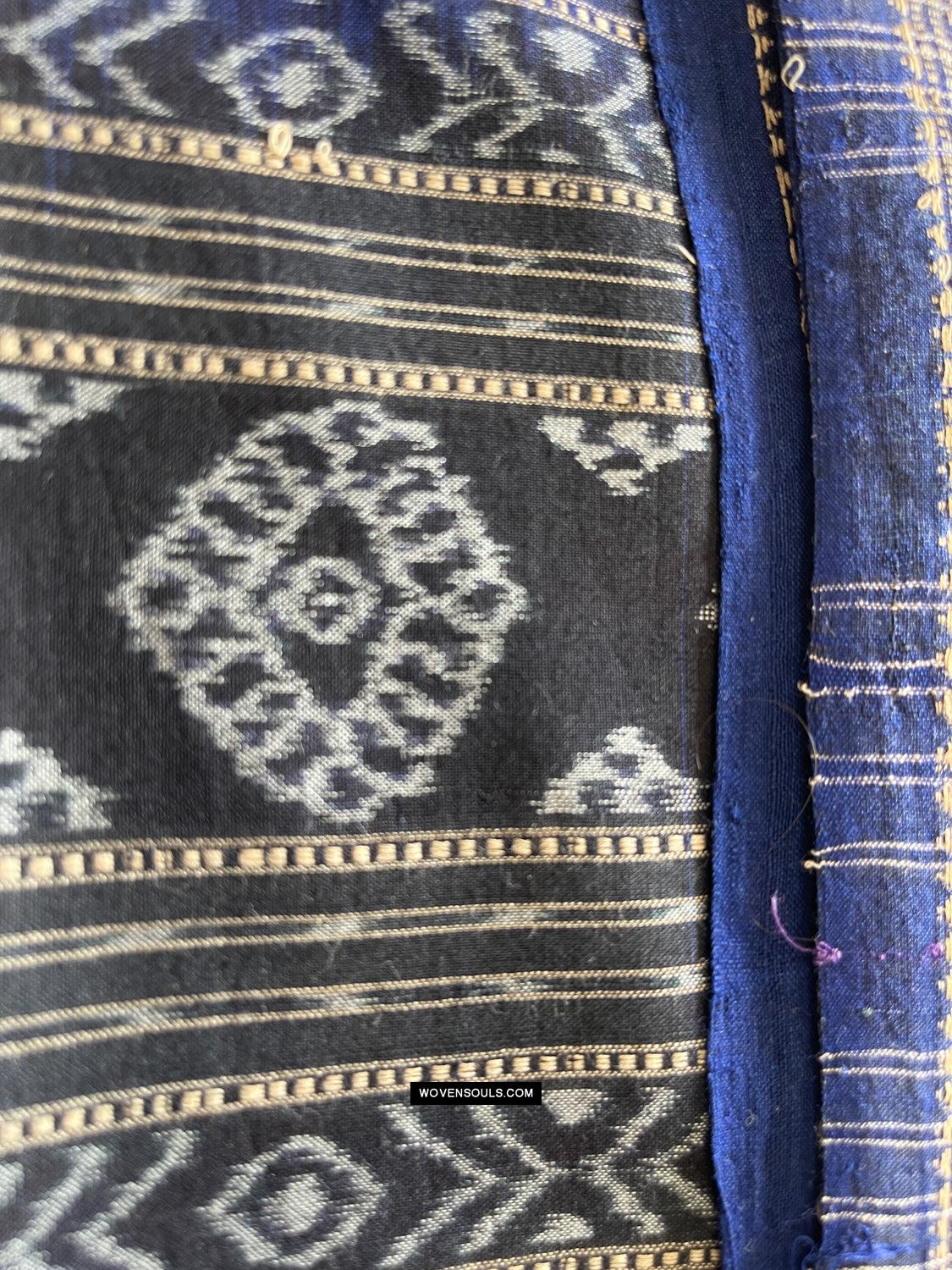 1680 Ikat Cotton Handloom Sari Orissa-WOVENSOULS Antique Textiles & Art Gallery