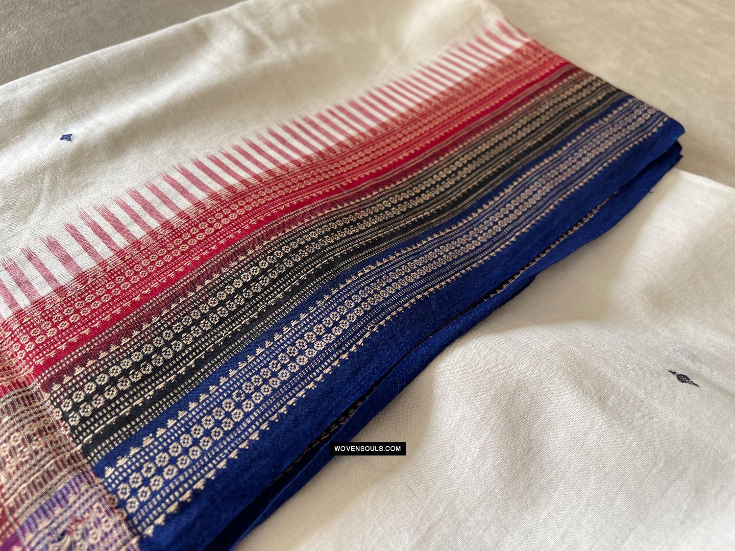 1680 Ikat Cotton Handloom Sari Orissa-WOVENSOULS Antique Textiles & Art Gallery