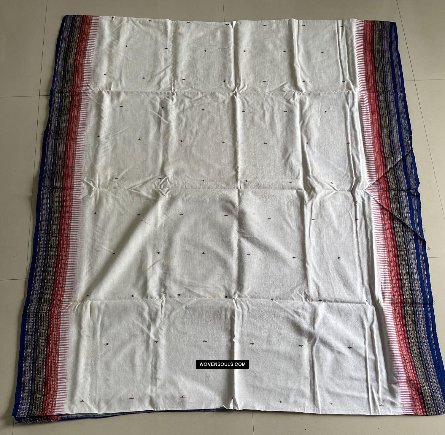 1680 Ikat Cotton Handloom Sari Orissa-WOVENSOULS Antique Textiles & Art Gallery