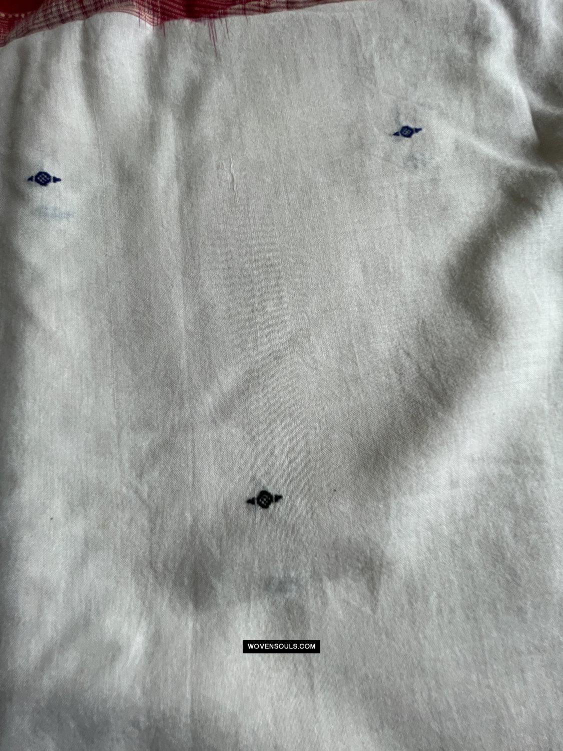 1680 Ikat Cotton Handloom Sari Orissa-WOVENSOULS Antique Textiles & Art Gallery