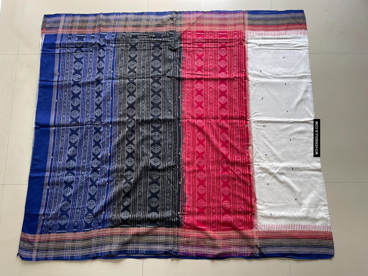 1680 Ikat Cotton Handloom Sari Orissa-WOVENSOULS Antique Textiles & Art Gallery