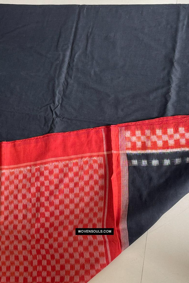 1681 Handwebstuhl aus Ikat-Baumwolle Sari Pochampally-WOVENSOULS Galerie für antike Textilien und Kunst