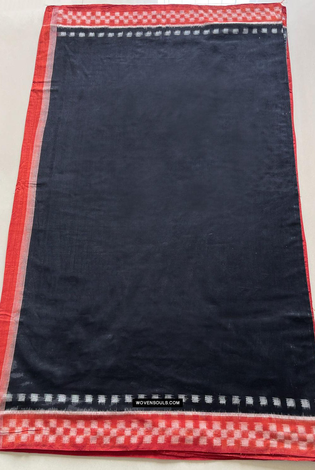 1681 Handwebstuhl aus Ikat-Baumwolle Sari Pochampally-WOVENSOULS Galerie für antike Textilien und Kunst