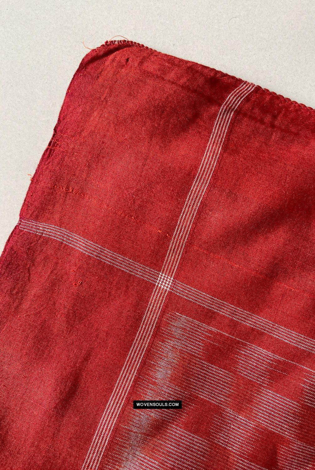 1681 Handwebstuhl aus Ikat-Baumwolle Sari Pochampally-WOVENSOULS Galerie für antike Textilien und Kunst