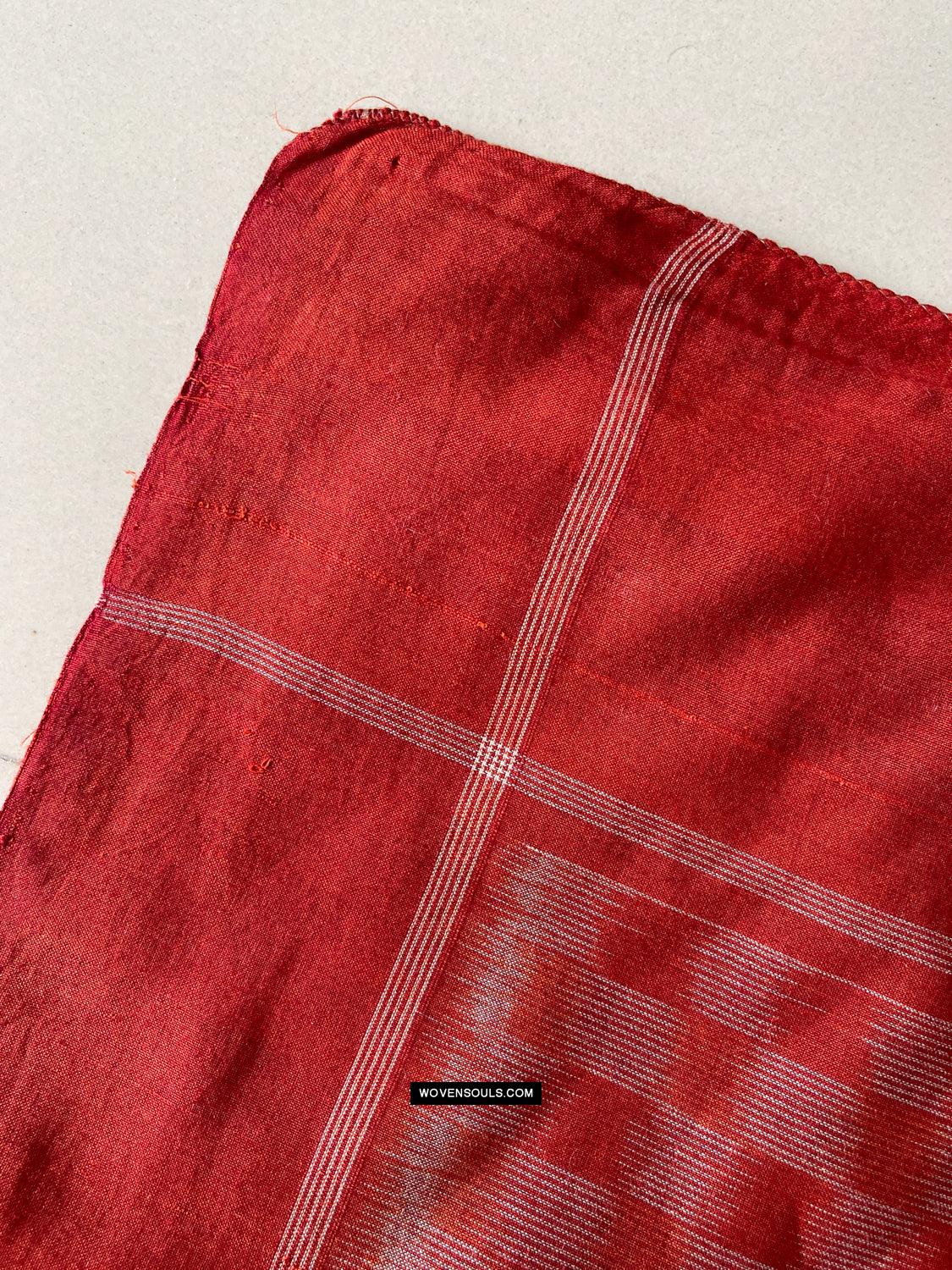 1681 Ikat Cotton Handloom Sari Pochampally-WOVENSOULS Antique Textiles & Art Gallery