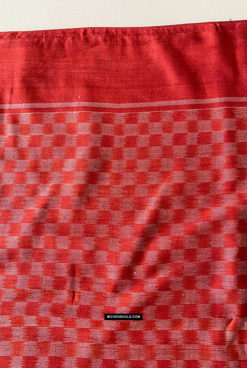 1681 Handwebstuhl aus Ikat-Baumwolle Sari Pochampally-WOVENSOULS Galerie für antike Textilien und Kunst