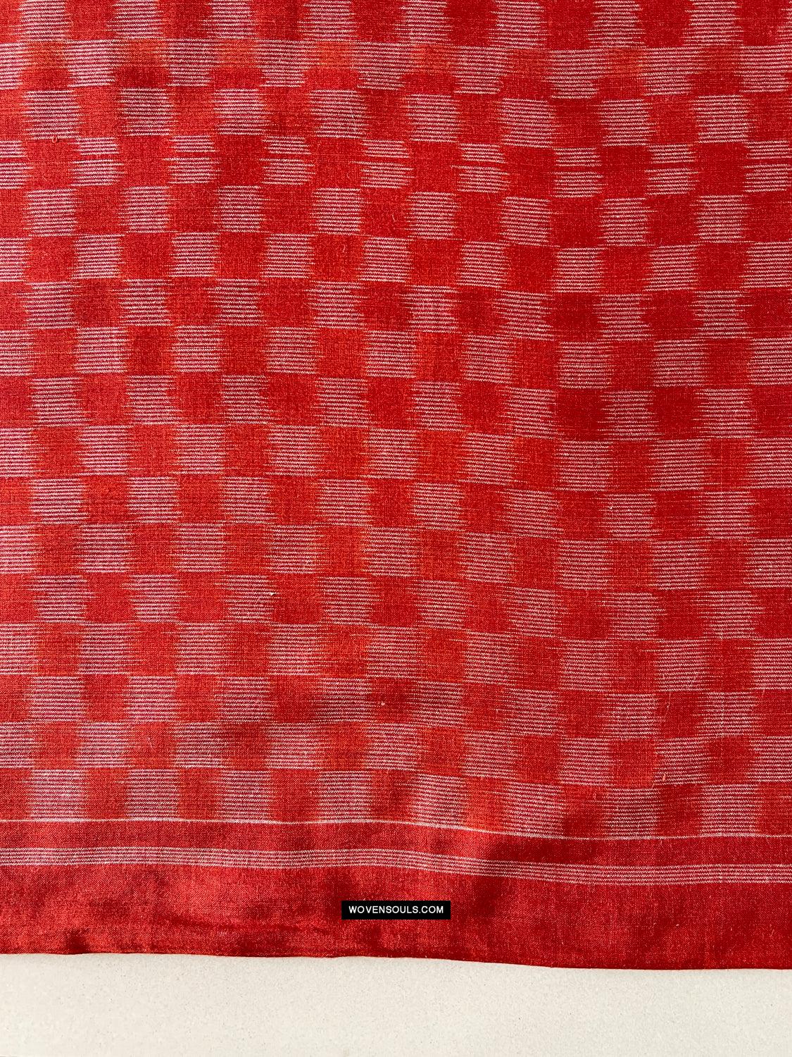 1681 Ikat Cotton Handloom Sari Pochampally-WOVENSOULS Antique Textiles & Art Gallery