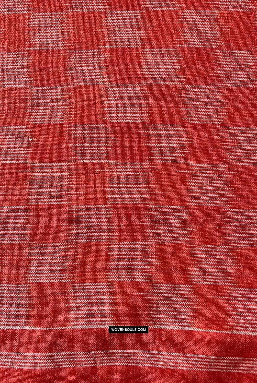 1681 Handwebstuhl aus Ikat-Baumwolle Sari Pochampally-WOVENSOULS Galerie für antike Textilien und Kunst