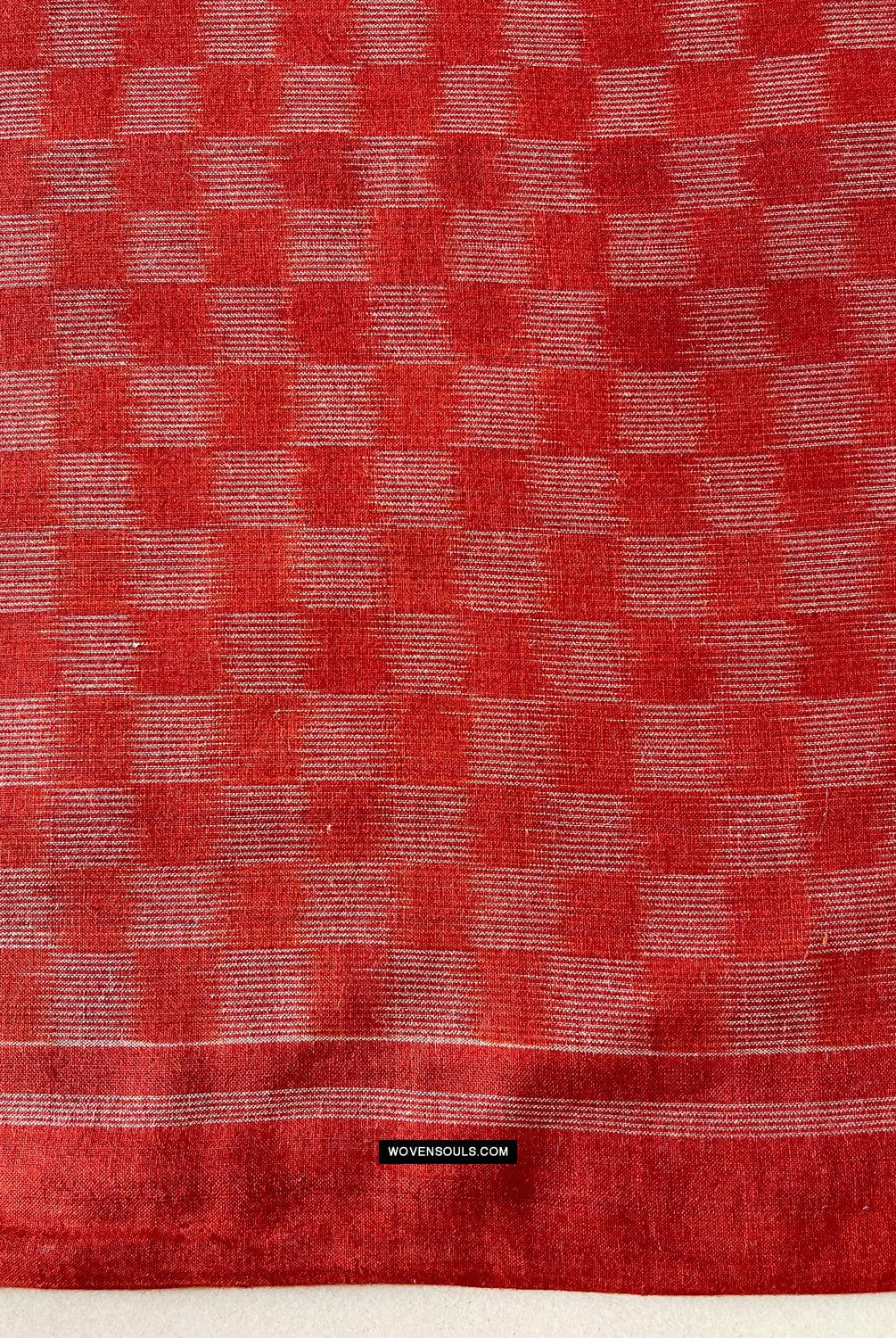 1681 Handwebstuhl aus Ikat-Baumwolle Sari Pochampally-WOVENSOULS Galerie für antike Textilien und Kunst