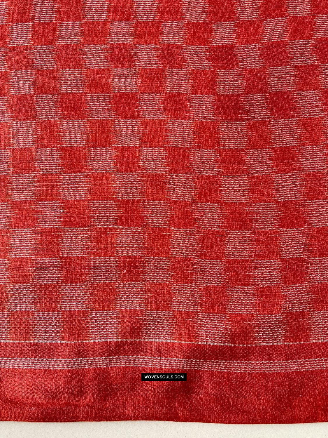 1681 Ikat Cotton Handloom Sari Pochampally-WOVENSOULS Antique Textiles & Art Gallery