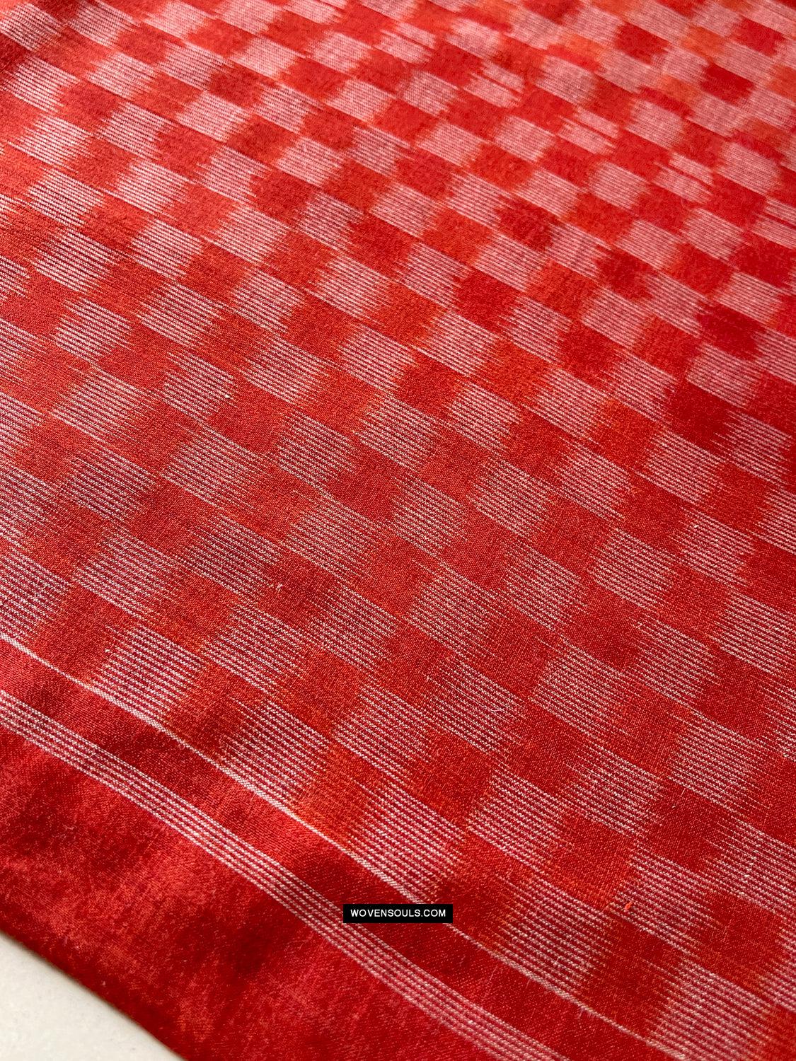 1681 Ikat Cotton Handloom Sari Pochampally-WOVENSOULS Antique Textiles & Art Gallery