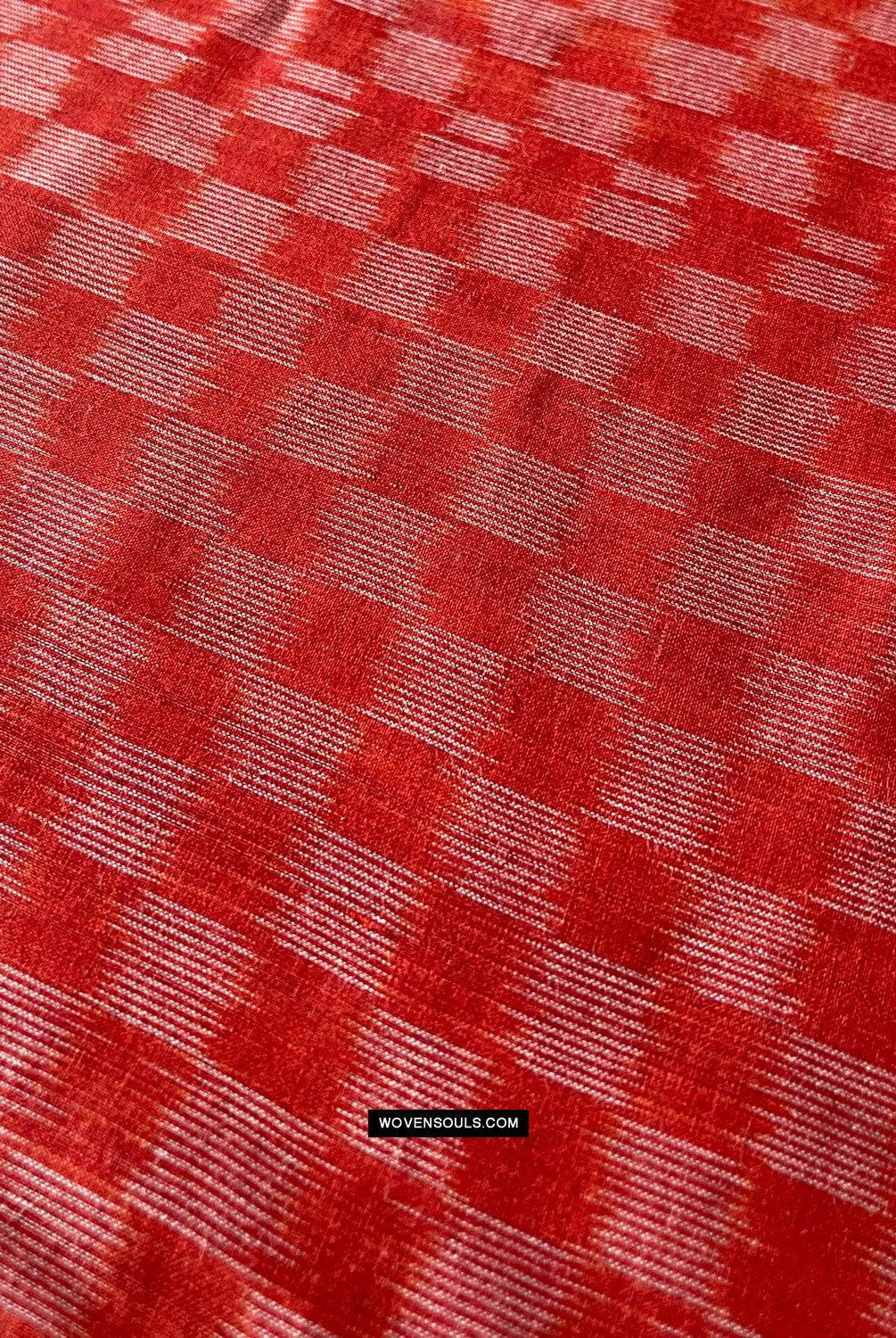 1681 Handwebstuhl aus Ikat-Baumwolle Sari Pochampally-WOVENSOULS Galerie für antike Textilien und Kunst