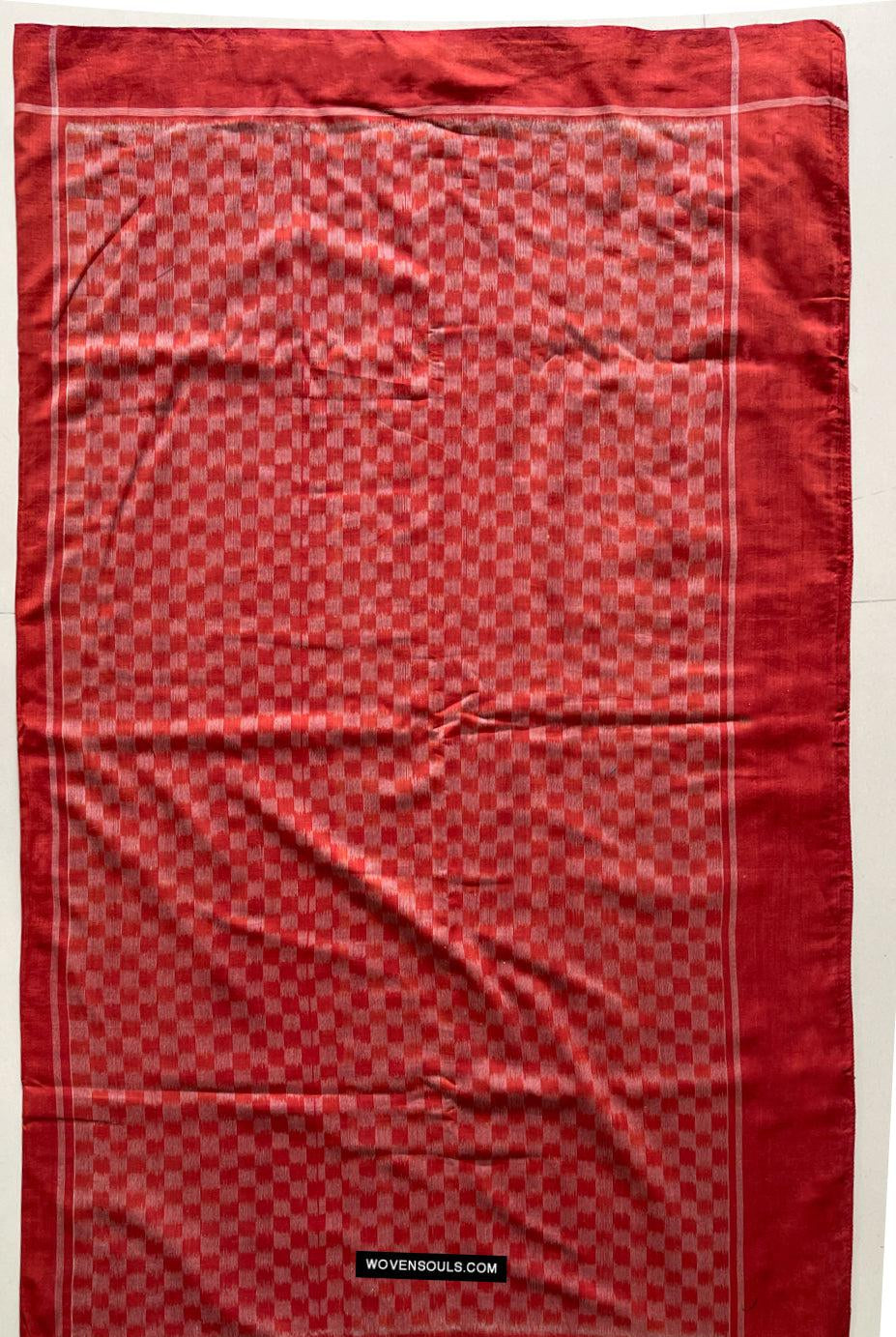 1681 Handwebstuhl aus Ikat-Baumwolle Sari Pochampally-WOVENSOULS Galerie für antike Textilien und Kunst