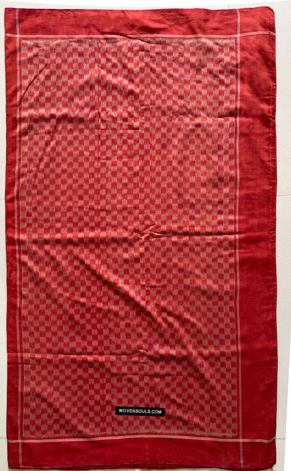 1681 Ikat Cotton Handloom Sari Pochampally-WOVENSOULS Antique Textiles & Art Gallery
