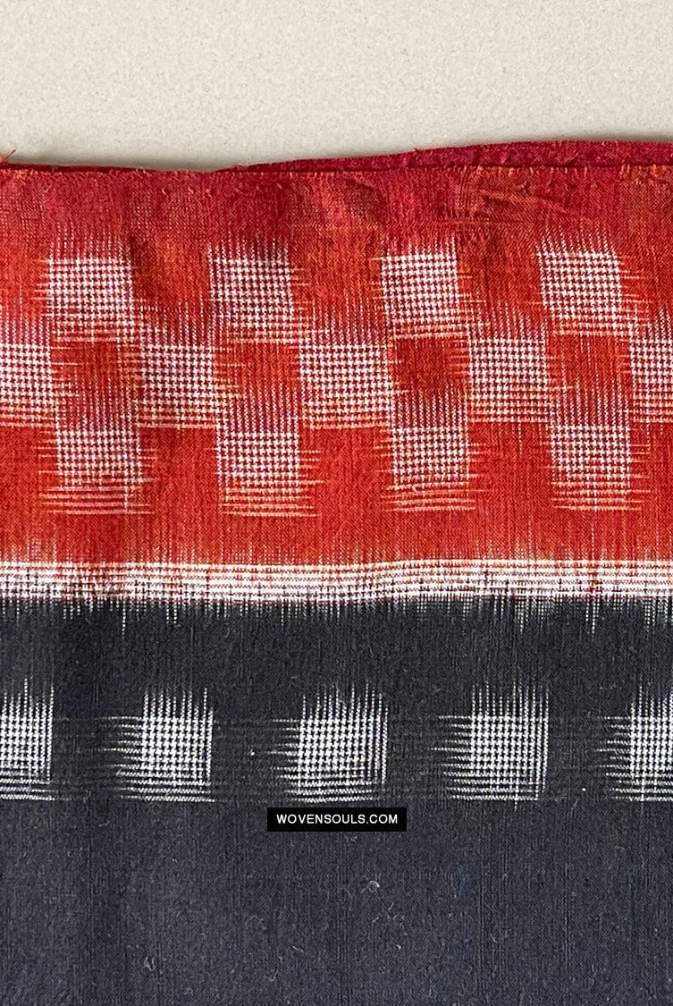 1681 Handwebstuhl aus Ikat-Baumwolle Sari Pochampally-WOVENSOULS Galerie für antike Textilien und Kunst