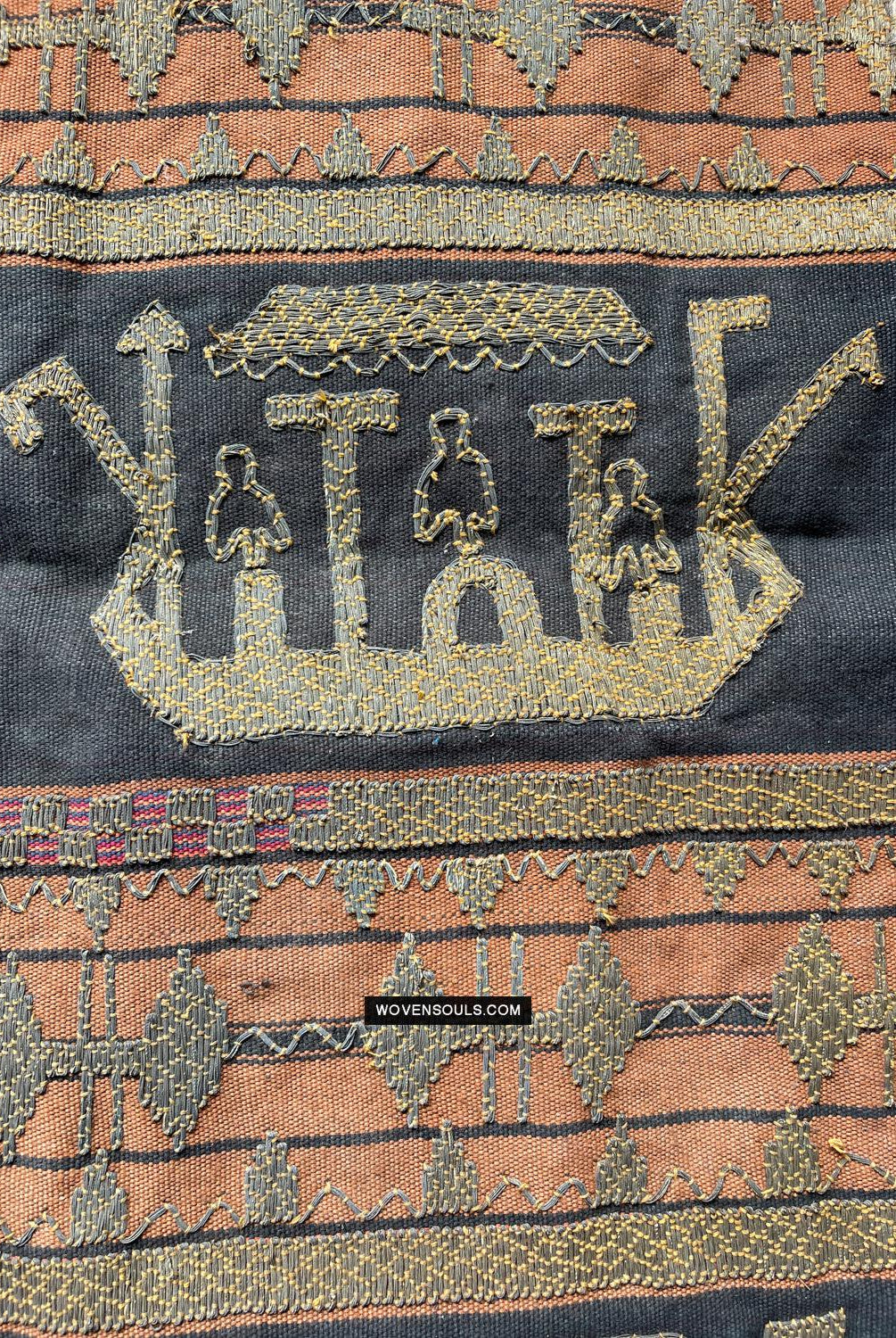 1686 Rare Antique Kain Tapis Tampan Ship Cloth-WOVENSOULS Antique Textiles & Art Gallery