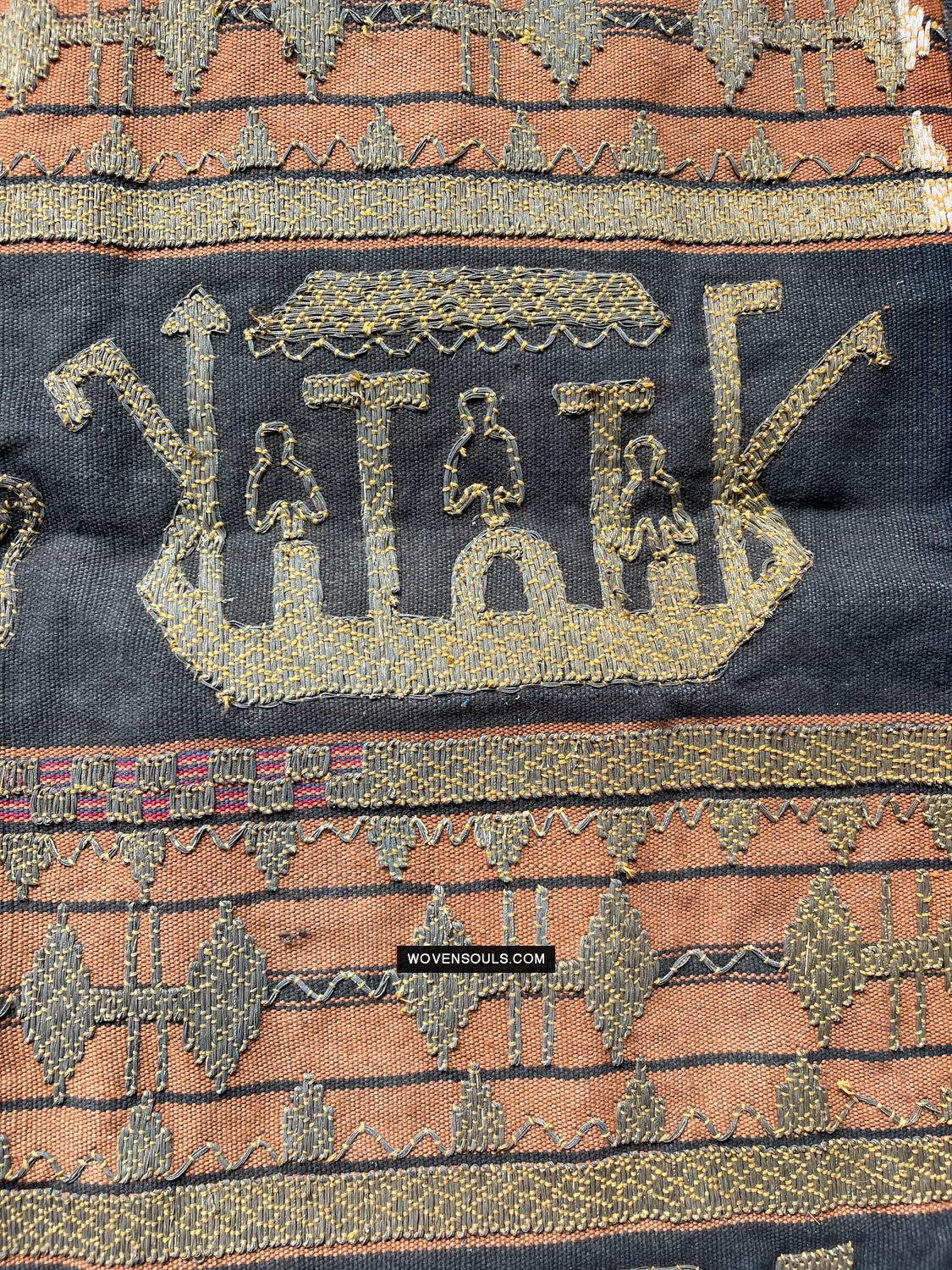 1686 Rare Antique Kain Tapis Tampan Ship Cloth-WOVENSOULS Antique Textiles & Art Gallery