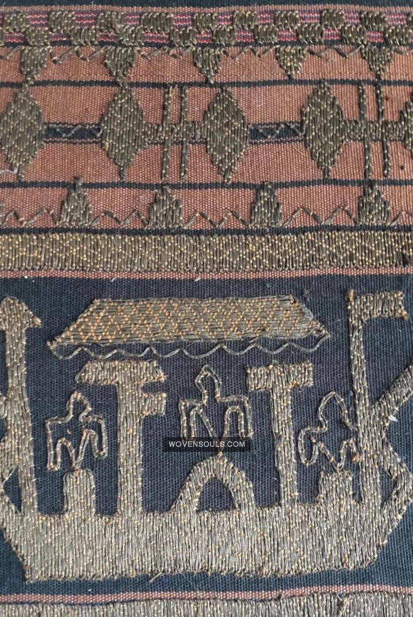 1686 Rare Antique Kain Tapis Tampan Ship Cloth-WOVENSOULS Antique Textiles & Art Gallery