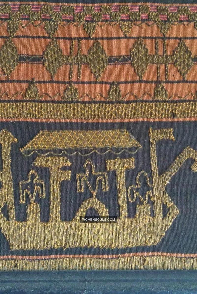 1686 Rare Antique Kain Tapis Tampan Ship Cloth-WOVENSOULS Antique Textiles & Art Gallery