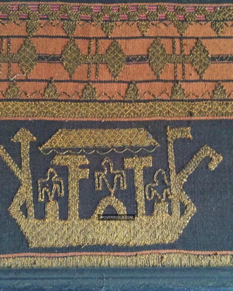 1686 Rare Antique Kain Tapis Tampan Ship Cloth-WOVENSOULS Antique Textiles & Art Gallery