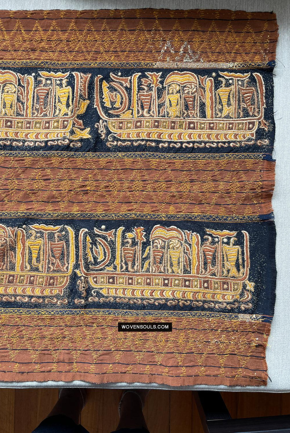 1687 SOLD Antique Tampan Ship Cloth-WOVENSOULS Antique Textiles & Art Gallery