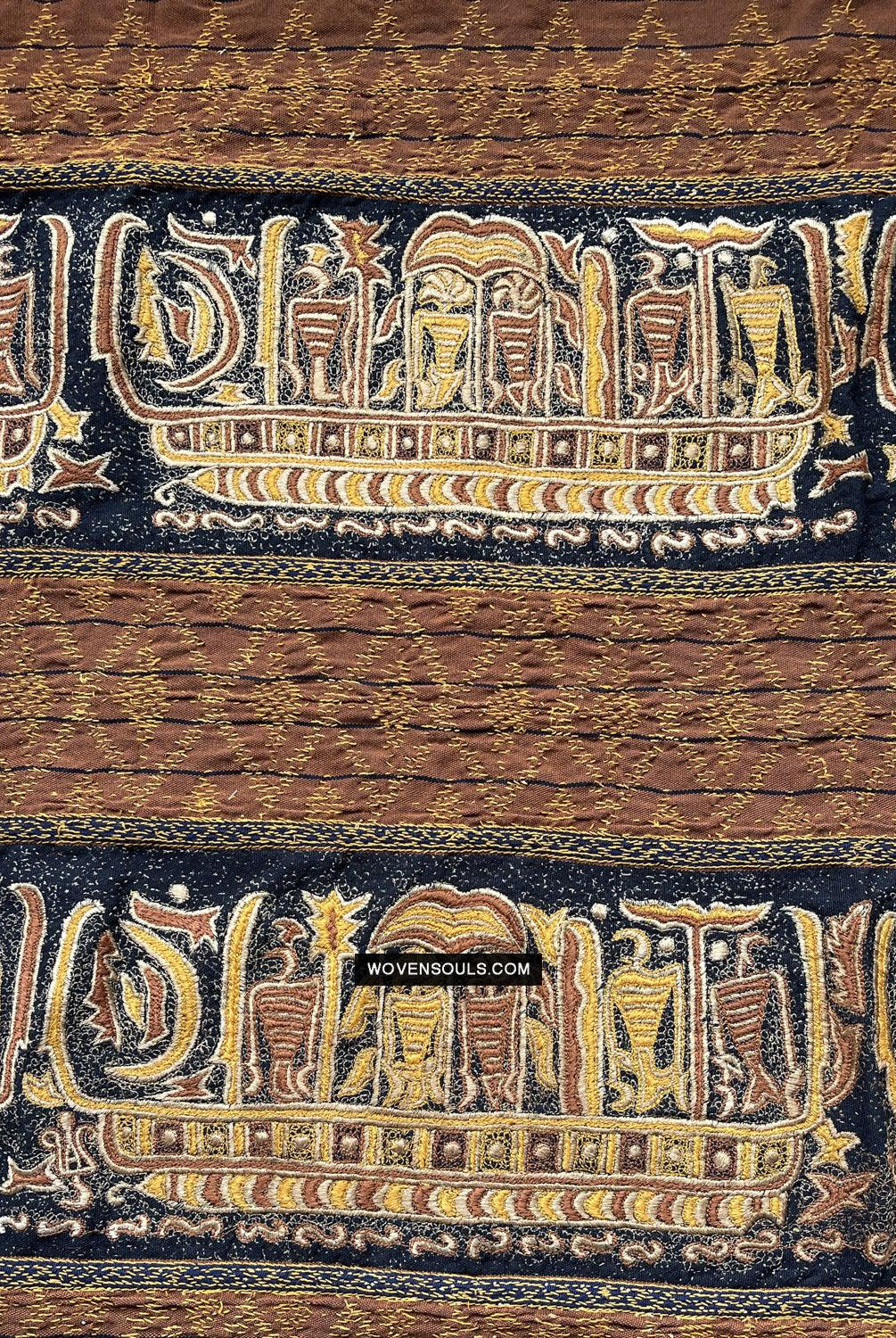 1687 SOLD Antique Tampan Ship Cloth-WOVENSOULS Antique Textiles & Art Gallery