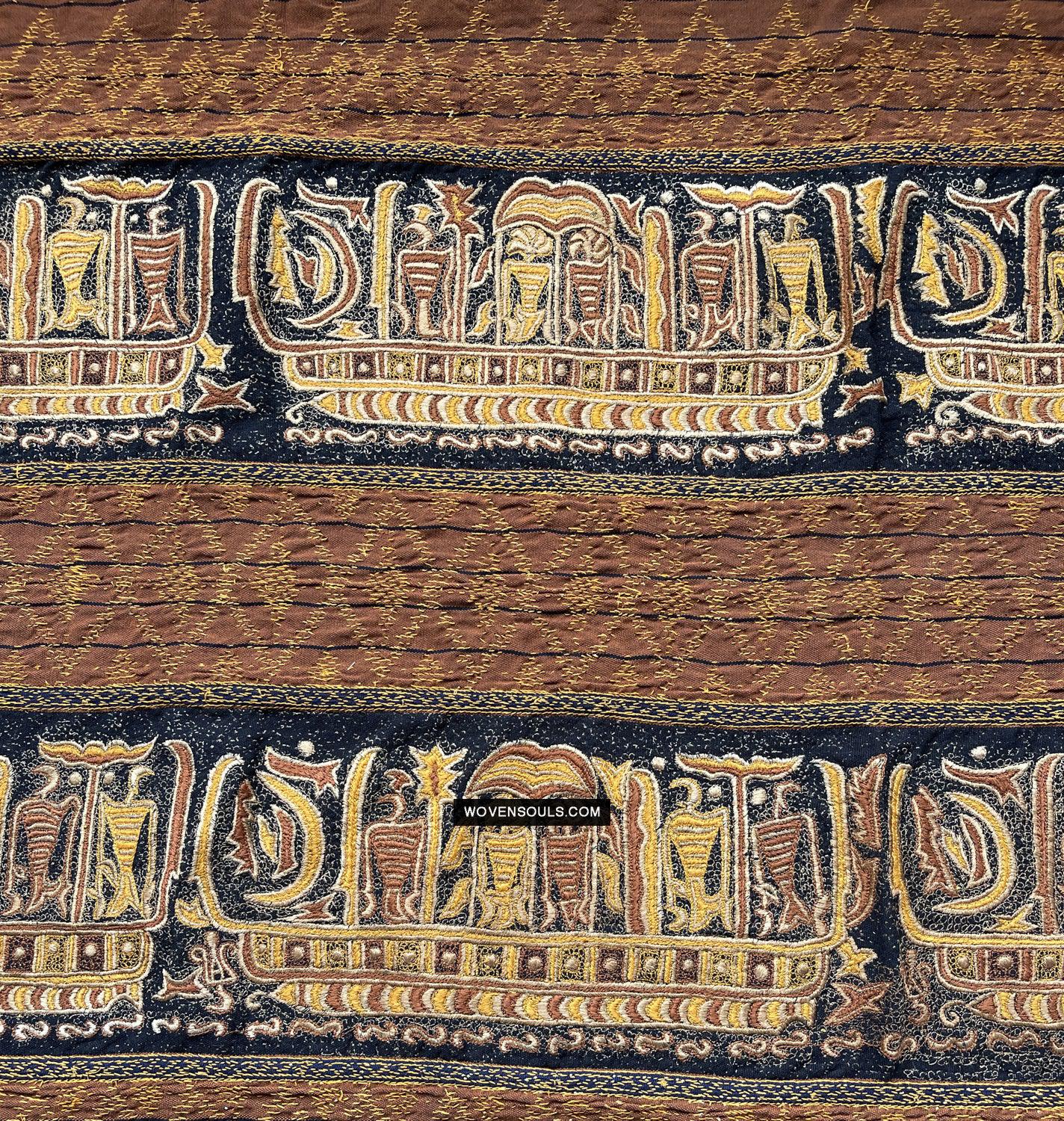 1687 SOLD Antique Tampan Ship Cloth-WOVENSOULS Antique Textiles & Art Gallery