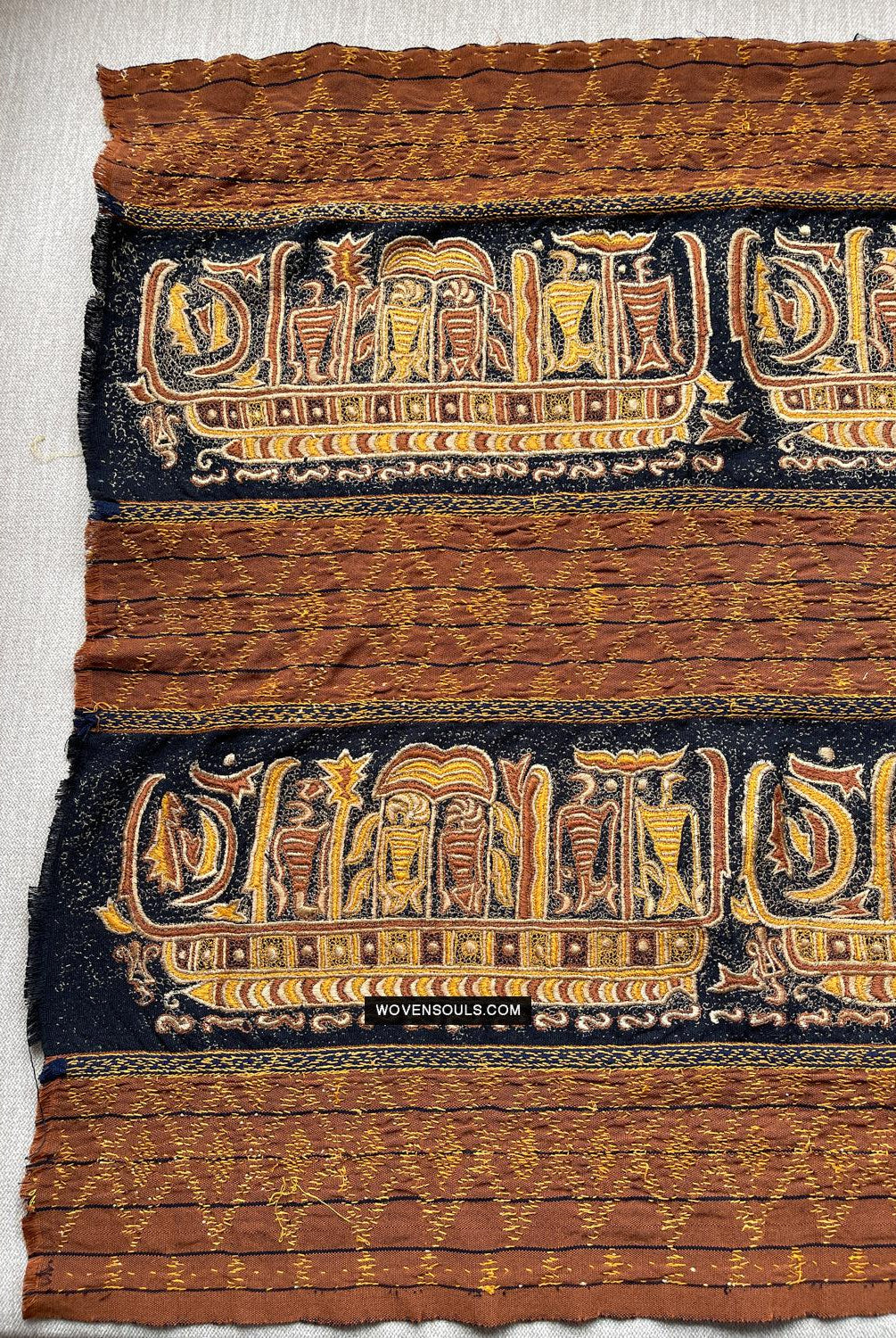 1687 SOLD Antique Tampan Ship Cloth-WOVENSOULS Antique Textiles & Art Gallery