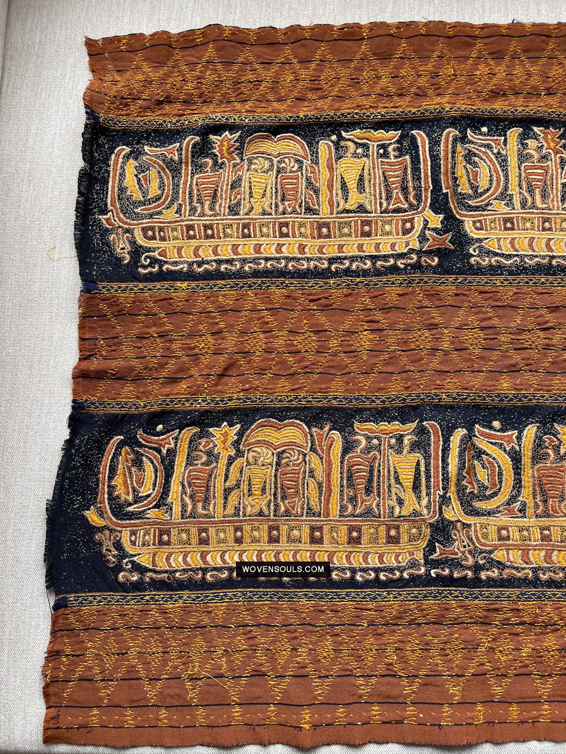 1687 SOLD Antique Tampan Ship Cloth-WOVENSOULS Antique Textiles & Art Gallery
