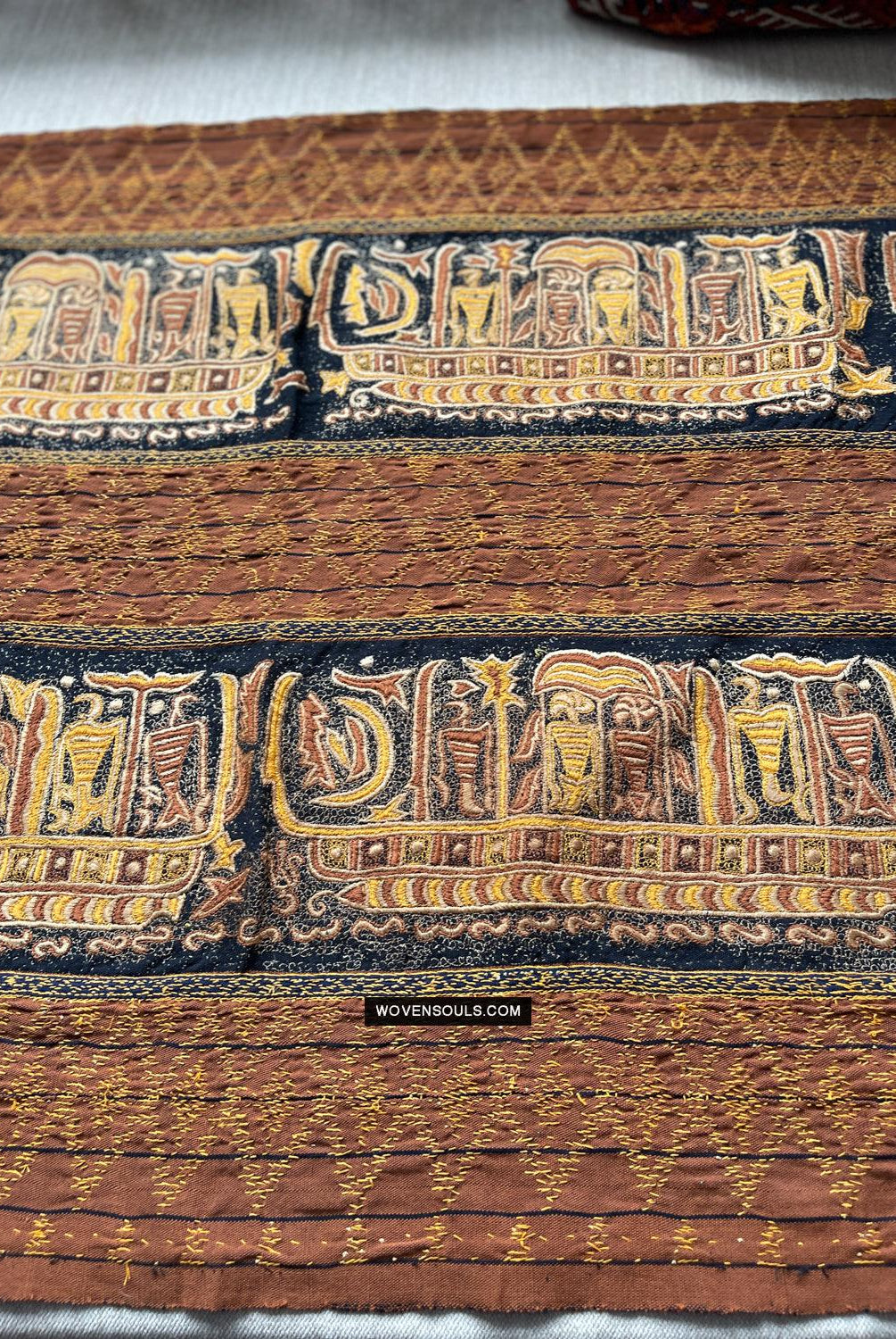 1687 SOLD Antique Tampan Ship Cloth-WOVENSOULS Antique Textiles & Art Gallery