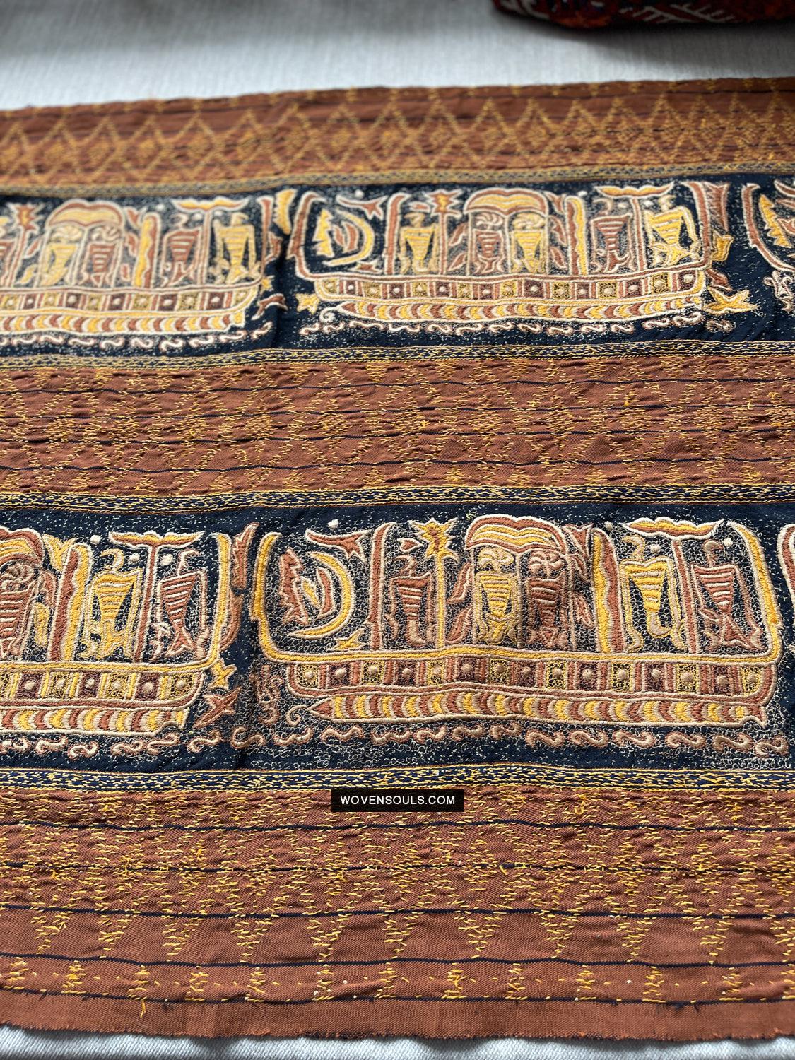 1687 SOLD Antique Tampan Ship Cloth-WOVENSOULS Antique Textiles & Art Gallery