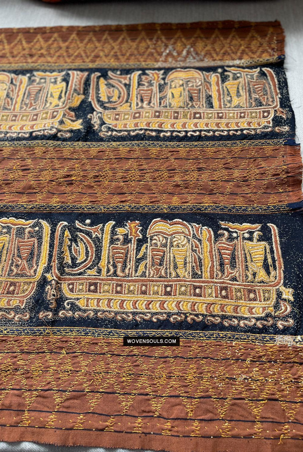 1687 SOLD Antique Tampan Ship Cloth-WOVENSOULS Antique Textiles & Art Gallery