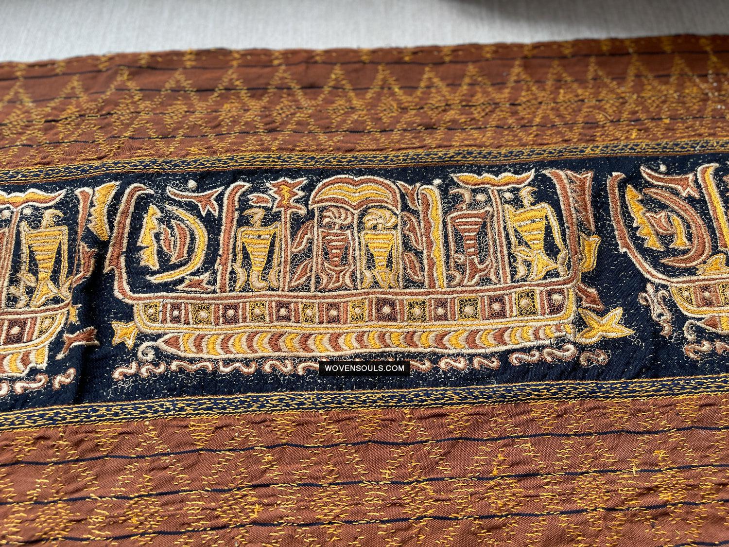 1687 SOLD Antique Tampan Ship Cloth-WOVENSOULS Antique Textiles & Art Gallery