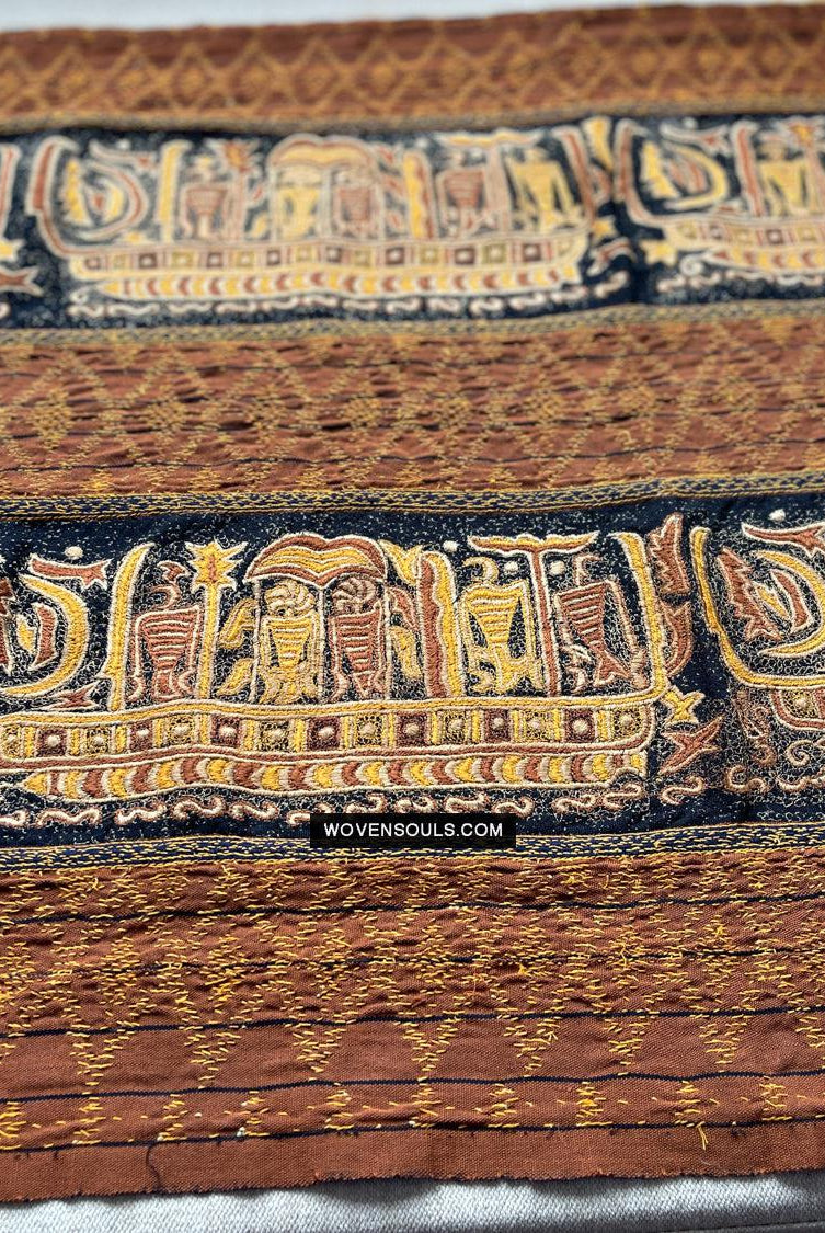 1687 SOLD Antique Tampan Ship Cloth-WOVENSOULS Antique Textiles & Art Gallery