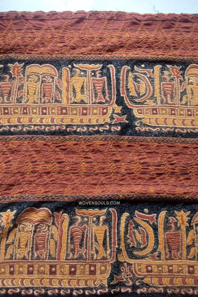 1687 SOLD Antique Tampan Ship Cloth-WOVENSOULS Antique Textiles & Art Gallery