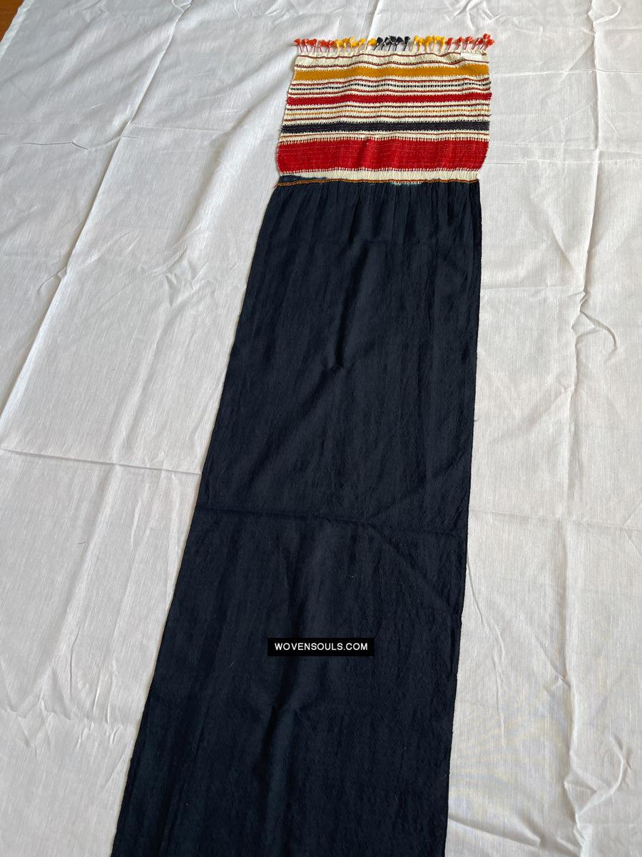 1702 Handwoven Gujarat Wool Scarf / Stole - Recently Made-WOVENSOULS Antique Textiles & Art Gallery