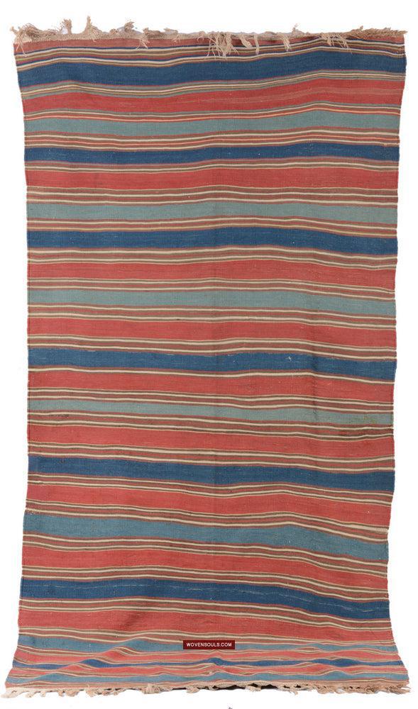 1716 Antique Caucasian Kilim-WOVENSOULS Antique Textiles & Art Gallery