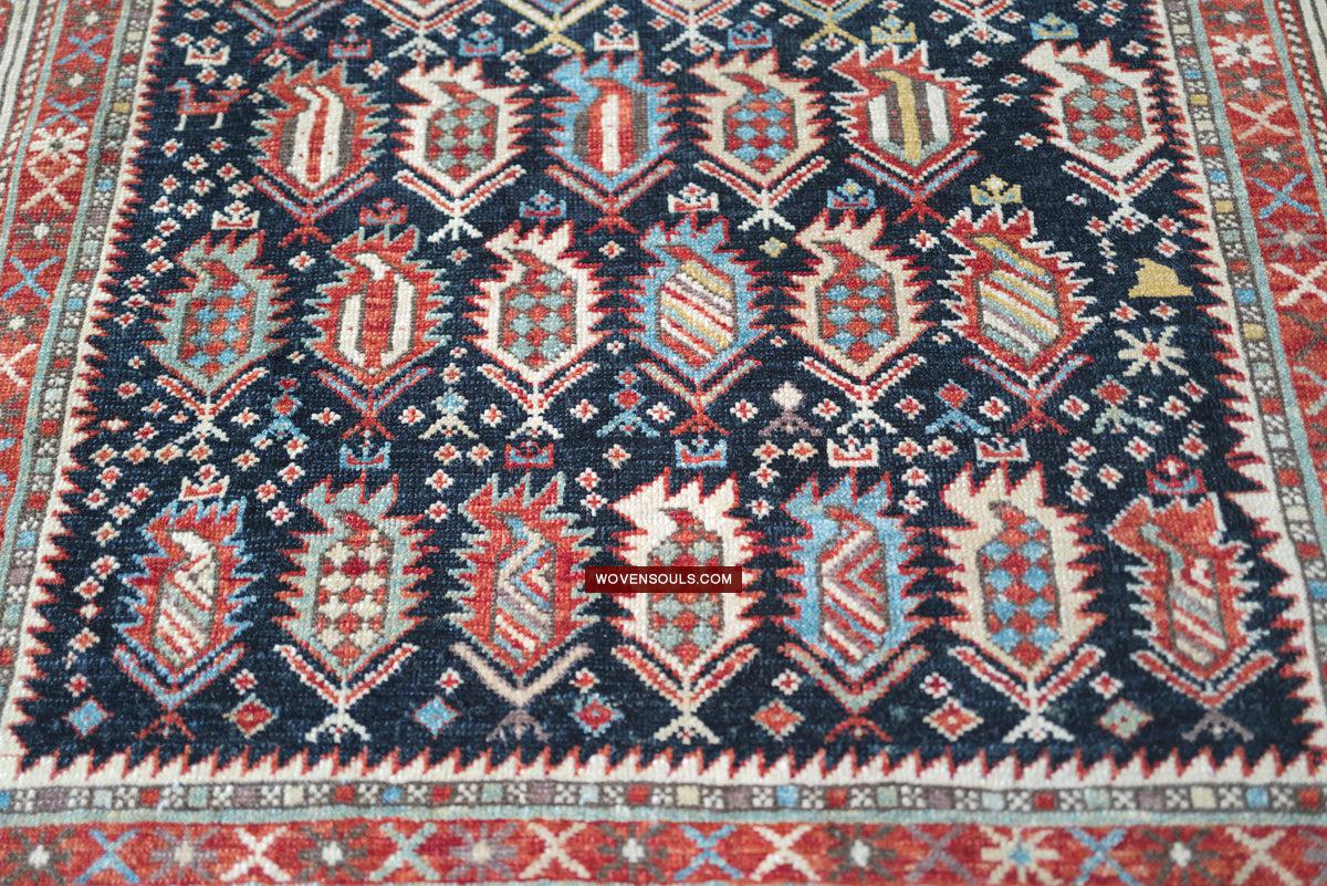 1717 SOLD Marasali Shirvan Prayer Rug with Birds - Wall Art Decor-WOVENSOULS Antique Textiles & Art Gallery