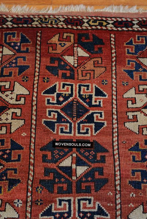 1719 Antique Bergama Turkish Rug Memling Guls?-WOVENSOULS Antique Textiles & Art Gallery