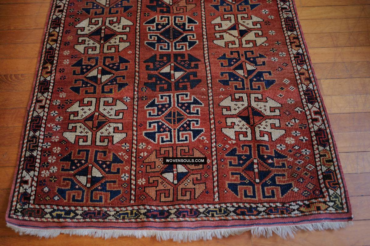 1719 Antique Bergama Turkish Rug Memling Guls?-WOVENSOULS Antique Textiles & Art Gallery