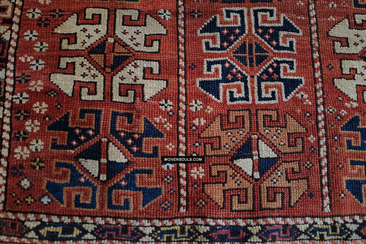 1719 Antique Bergama Turkish Rug Memling Guls?-WOVENSOULS Antique Textiles & Art Gallery