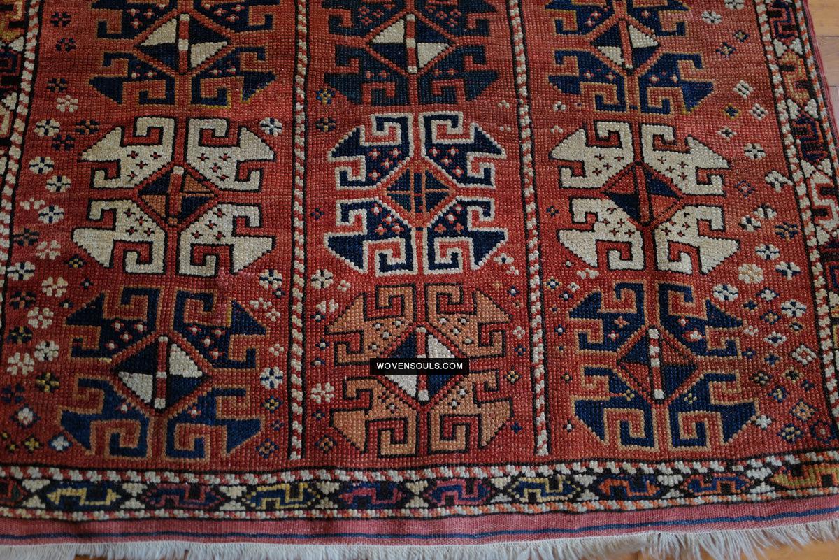 1719 Antique Bergama Turkish Rug Memling Guls?-WOVENSOULS Antique Textiles & Art Gallery