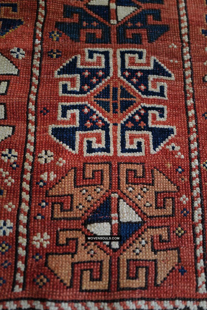 1719 Antique Bergama Turkish Rug Memling Guls?-WOVENSOULS Antique Textiles & Art Gallery