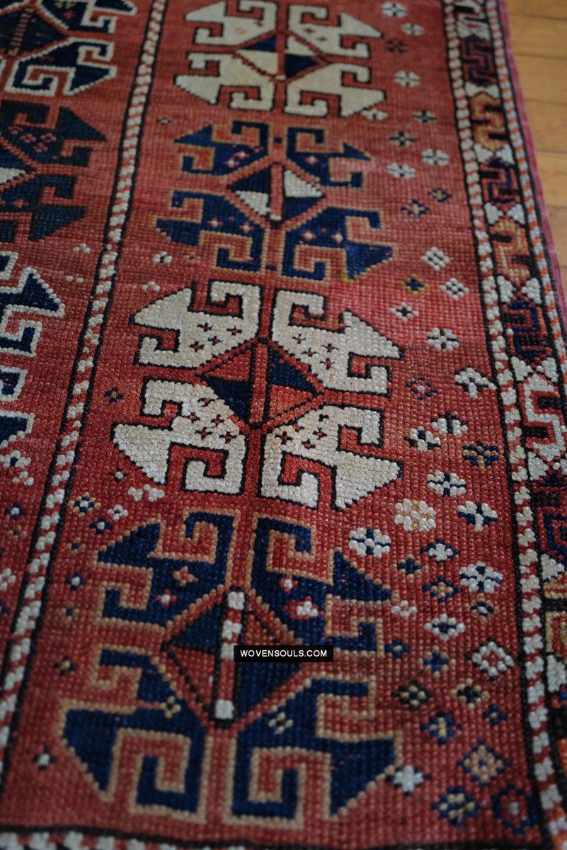 1719 Antique Bergama Turkish Rug Memling Guls?-WOVENSOULS Antique Textiles & Art Gallery