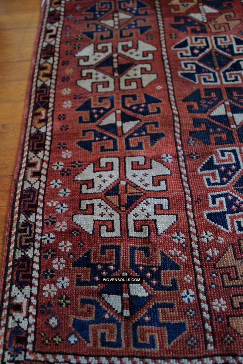 1719 Antique Bergama Turkish Rug Memling Guls?-WOVENSOULS Antique Textiles & Art Gallery